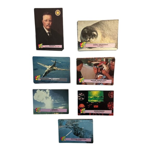 Lot of 1990s SLK Pro Set Educational Trading Cards – 85+ Cards – Presidents, Nat - Picture 2 of 2